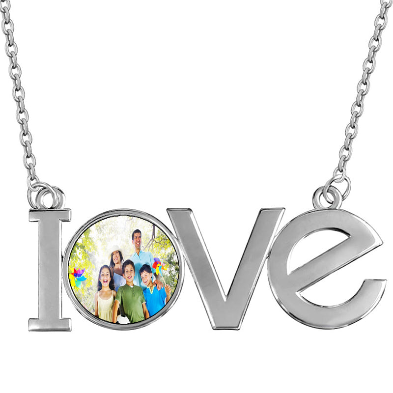 /Silver Puffy Letter Necklace for Men - Hip-Hop Cuban Chain with AAA Zirconia Ice Cube Pendant, 17.7"+1.97" Adjustable Length